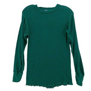 VTG Duofold Green Long Sleeve Top Base Layer Women's Size LARGE